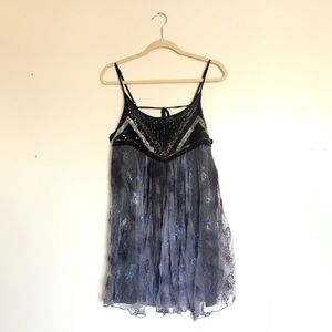 Free People Sequin & Lace Dress